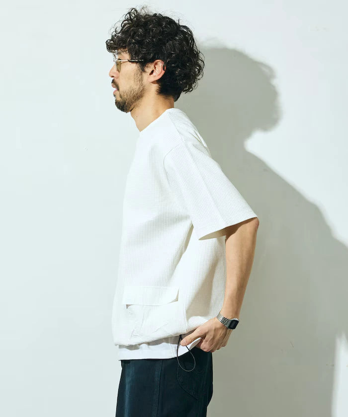 Side Pocket Spindle Tech Thermal Short Sleeve T-Shirt / Big Silhouette