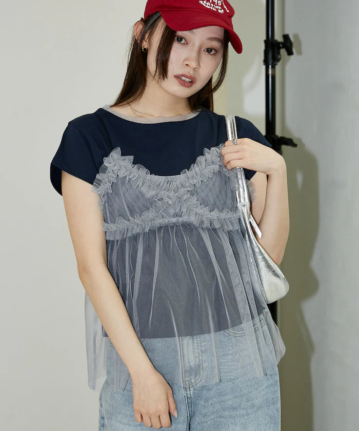 Tulle Bustier T-shirt Set Limited Edition