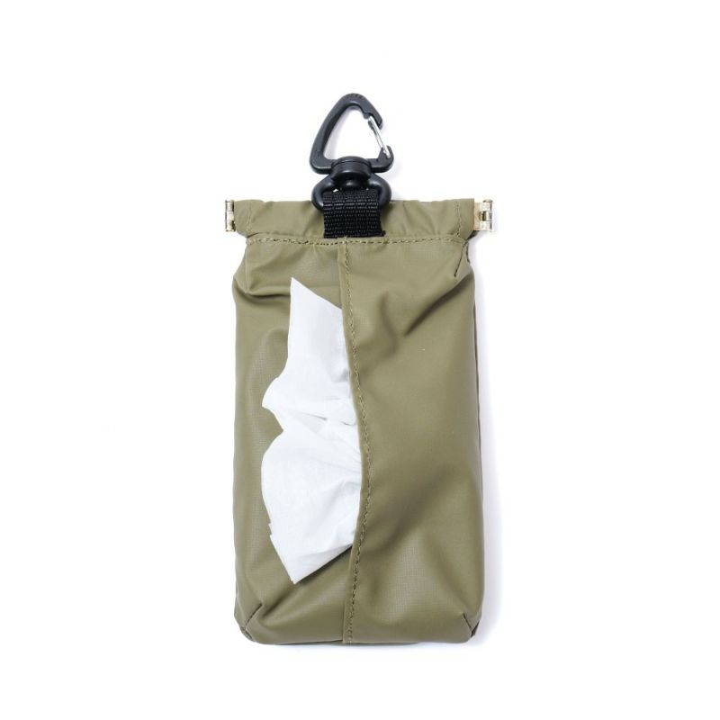 NYLON POLYCARBONATE MINI POUCH KHAKI