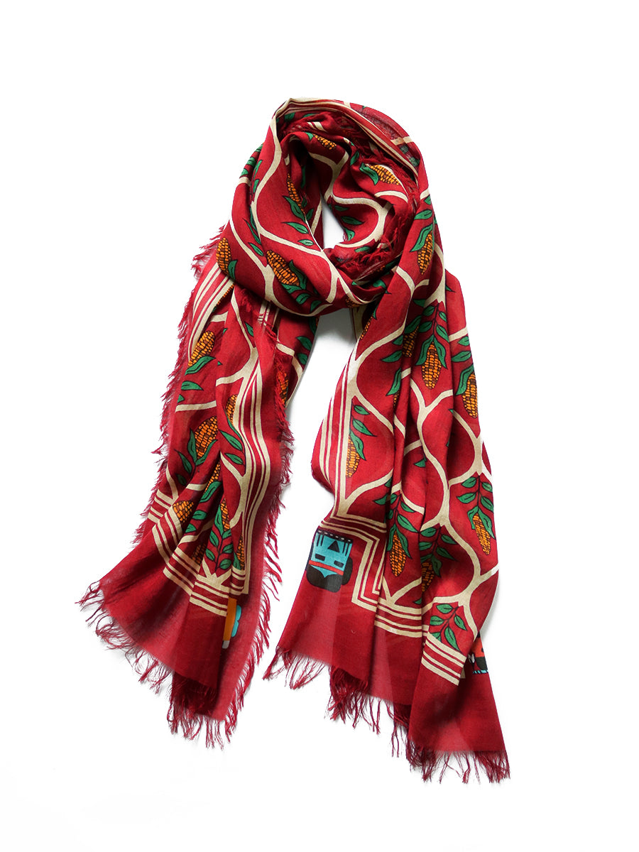 Rayon Disco Arabesque Pattern Shawl