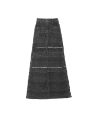 Scratch Long Denim Skirt