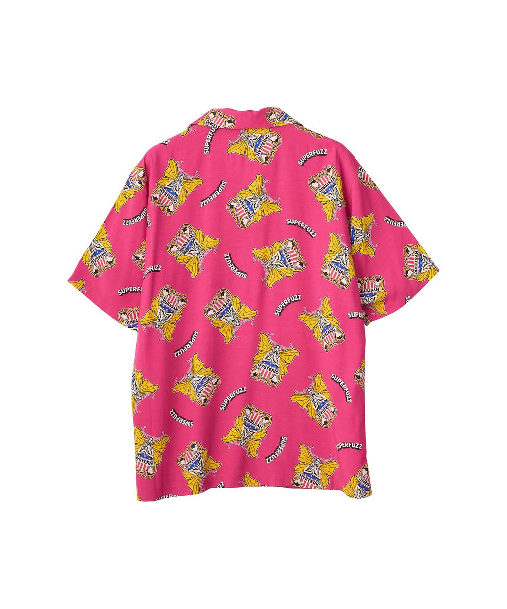 Levitated Girl Open Collar Shirt