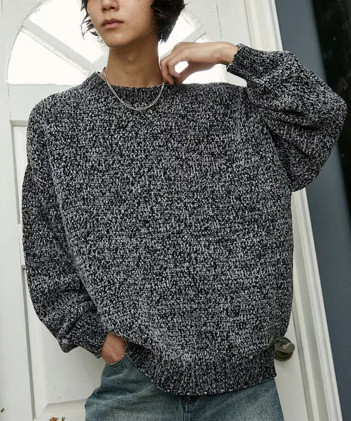 Mall Yarn Crew Neck Knit 【Limited Edition】