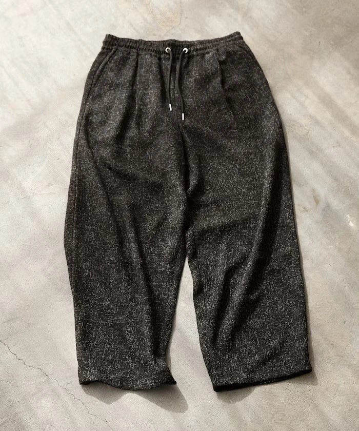Dry Touch Summer Tweed Spindle Easy Wide Pants