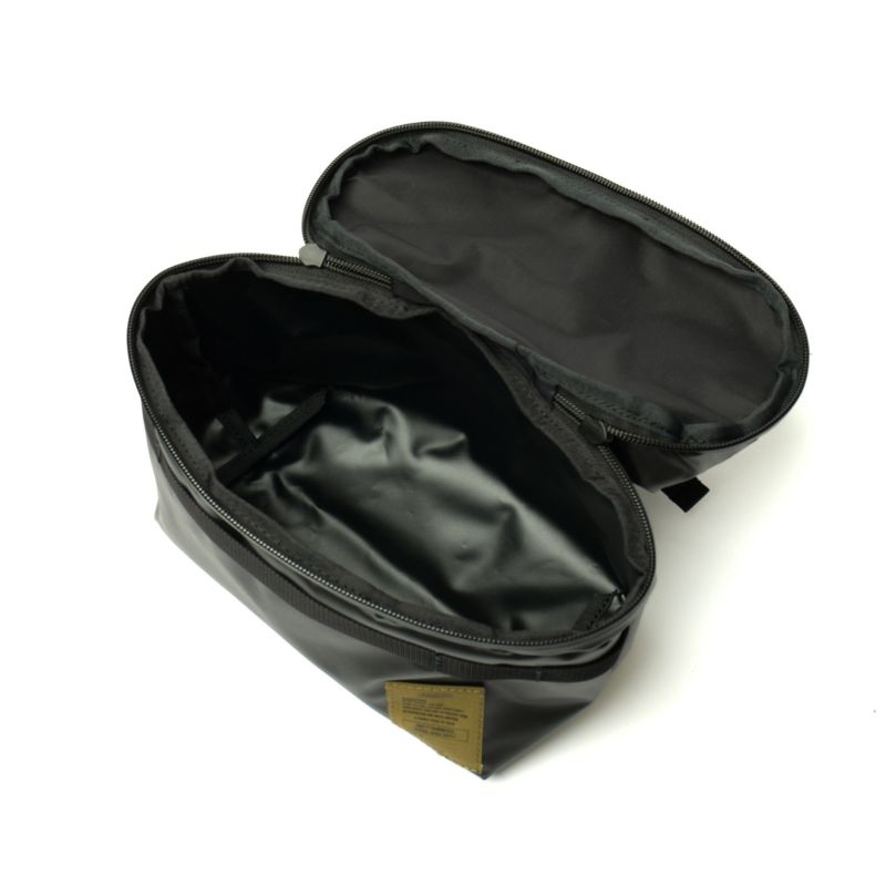 NYLON POLYCARBONATE 2ROOM POUCH sizeM/ BLACK