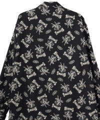 Bad Ass Whisky Pattern Flat Color Shirt