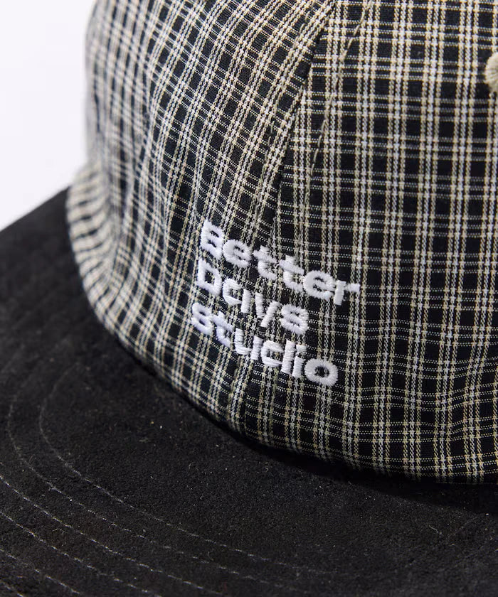 BetterDays Studio × FREAK'S STORE Two-Tone Flat Visor Check Cap