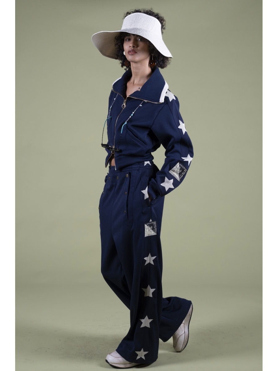 Smooth Jersey Sailor Baggy Track Pants...