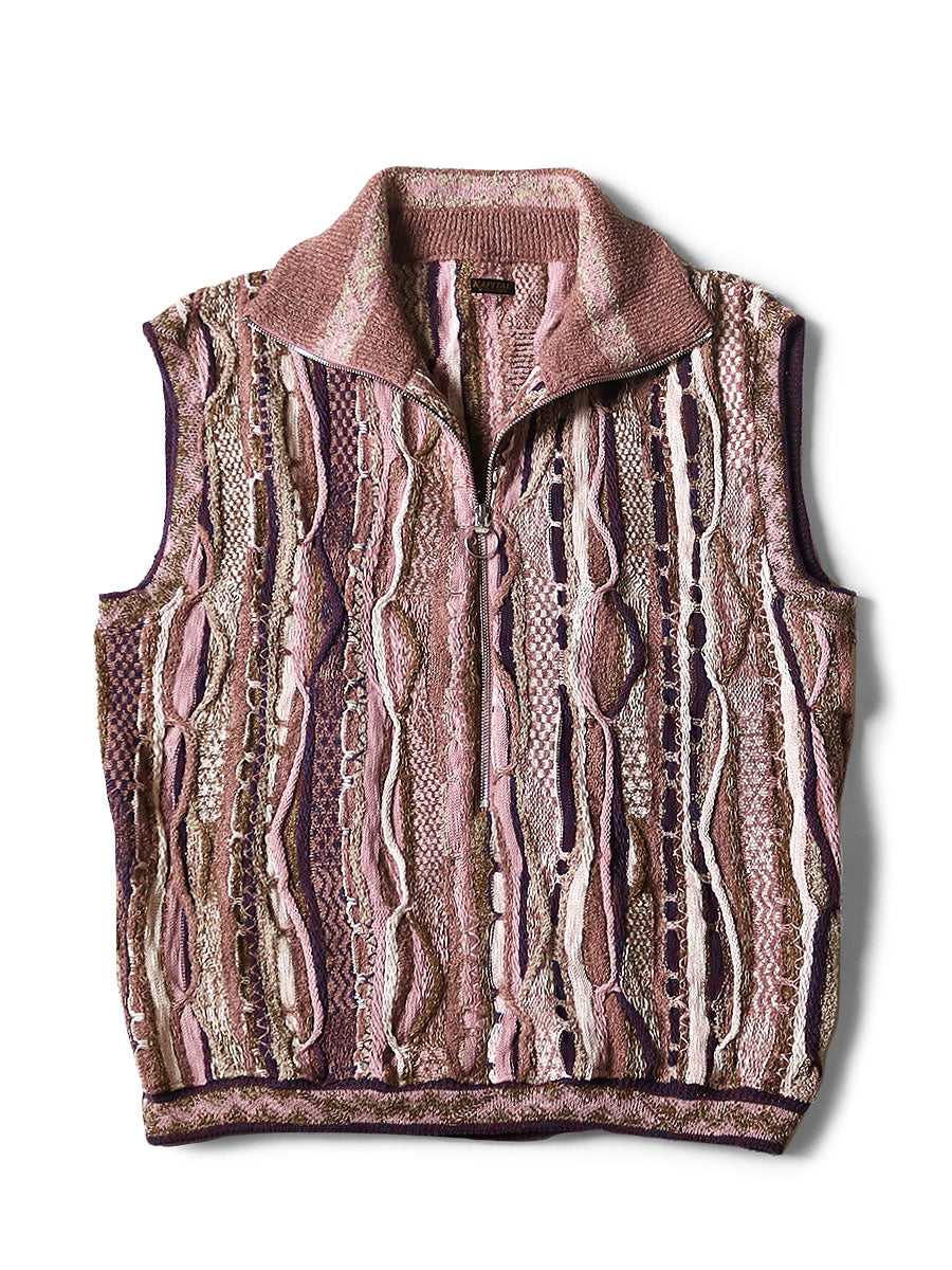 7G Knit GAUDY Half ZIP Vest