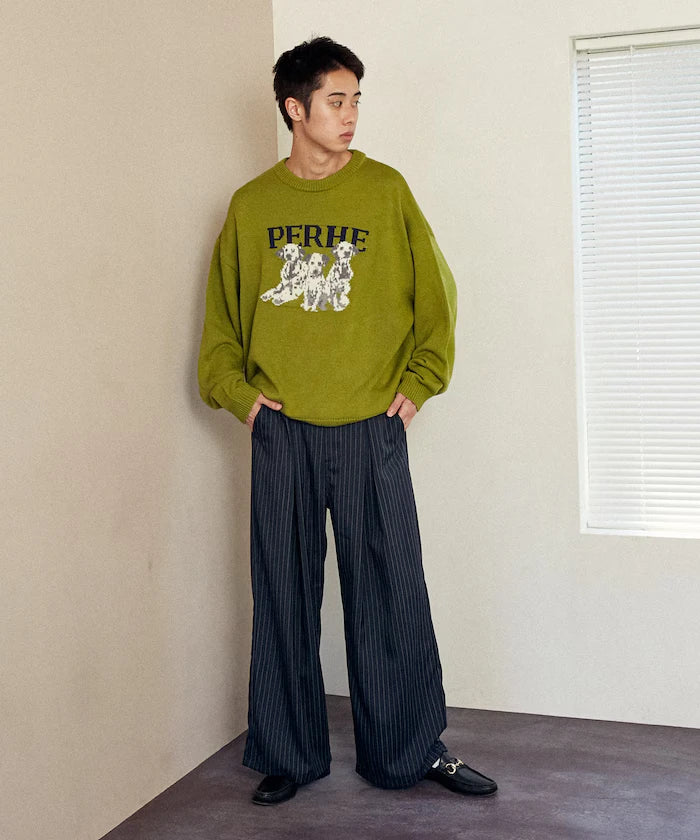 Dalmatian Dog Design Jacquard Knit Limited Edition