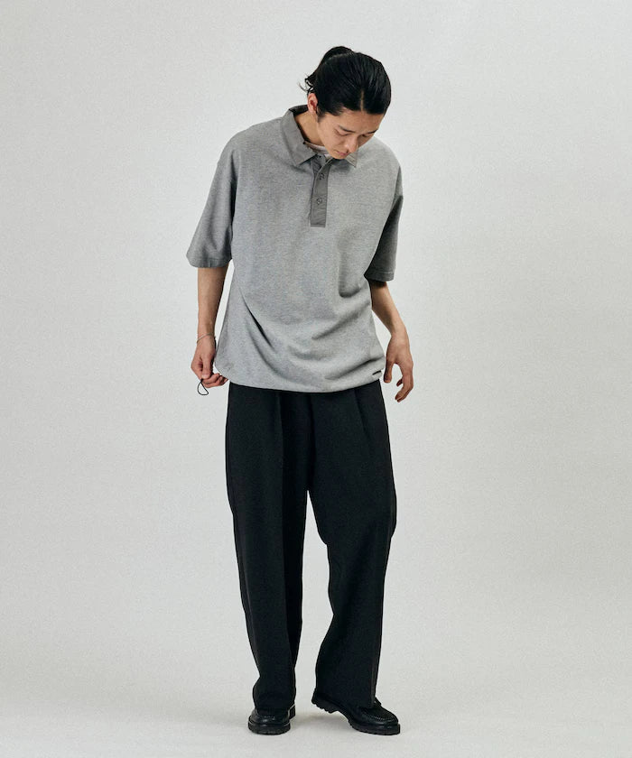 Big Silhouette Spindle Short Sleeve Tech Polo