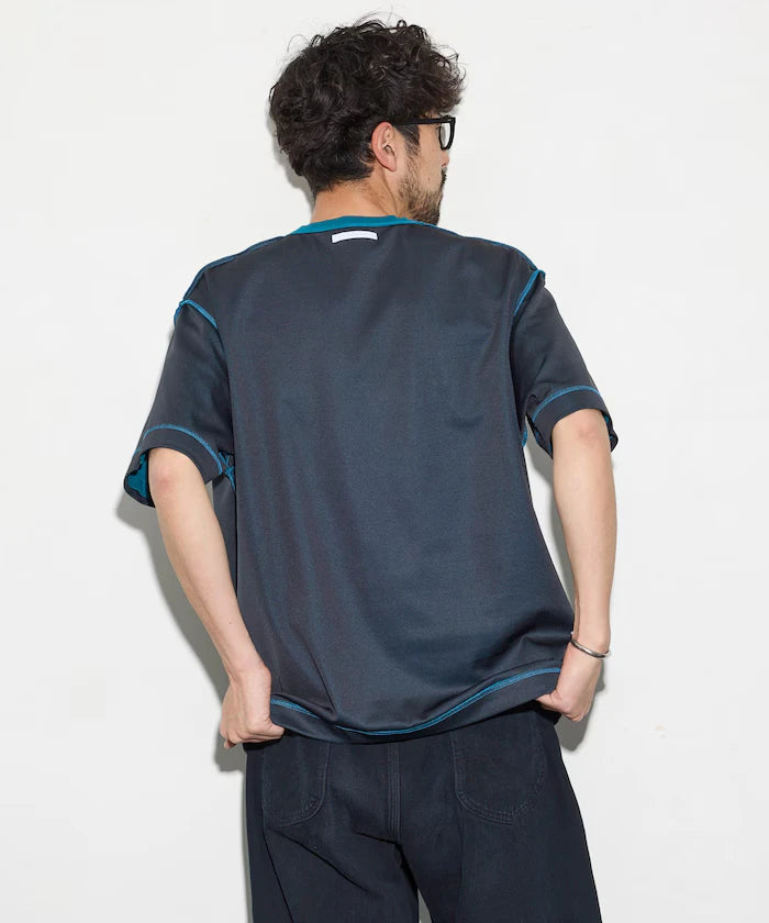 Relaxed Fit Reversible Cardboard Short Sleeve T-Shirt / Color Design