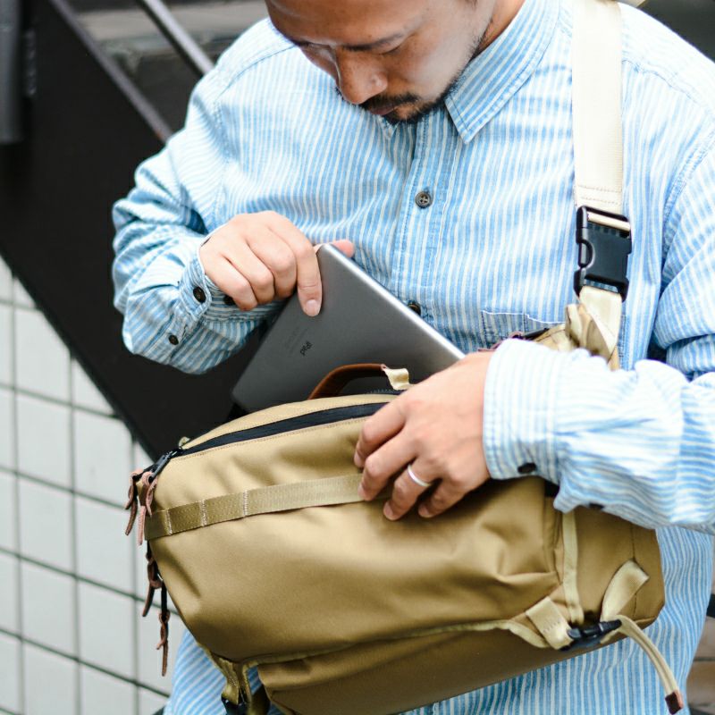CORDURA DOBBY 305D MESSENGER BAG/KHAKI