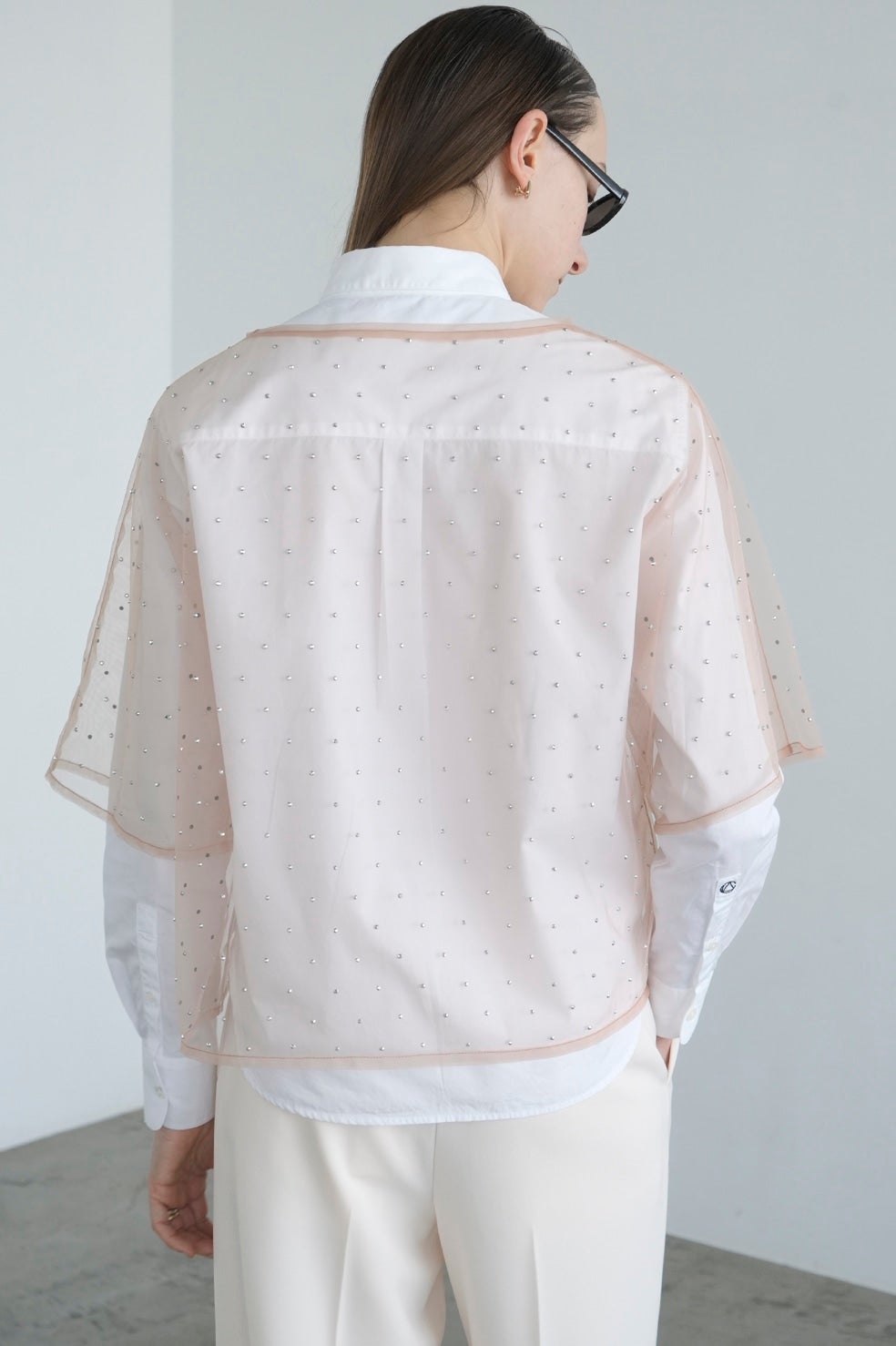 RHINESTONE SHEER TOPS