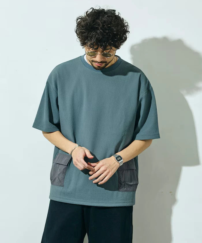 Side Pocket Spindle Tech Thermal Short Sleeve T-Shirt / Big Silhouette