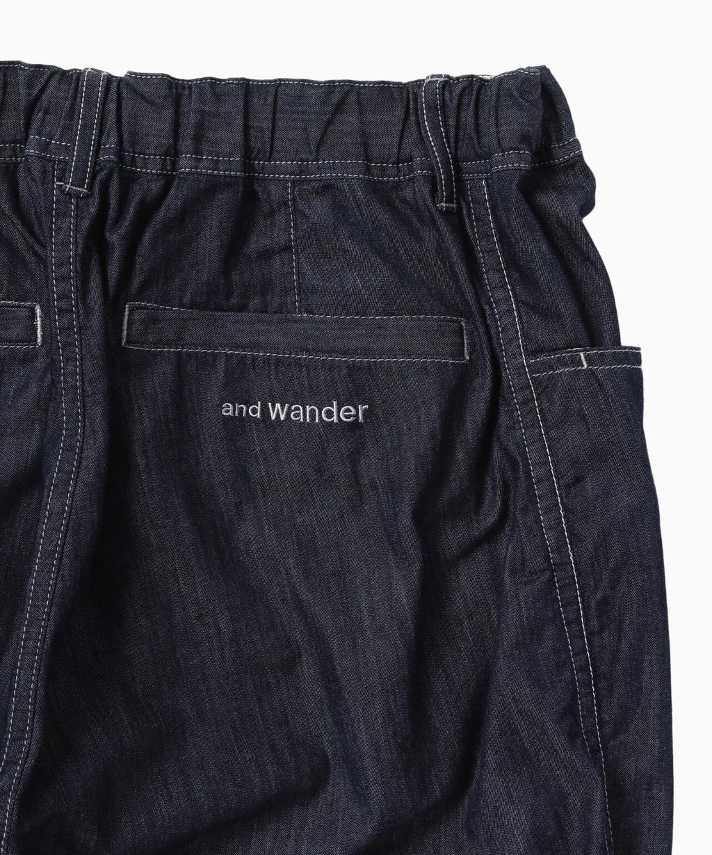 dry easy denim wide pants