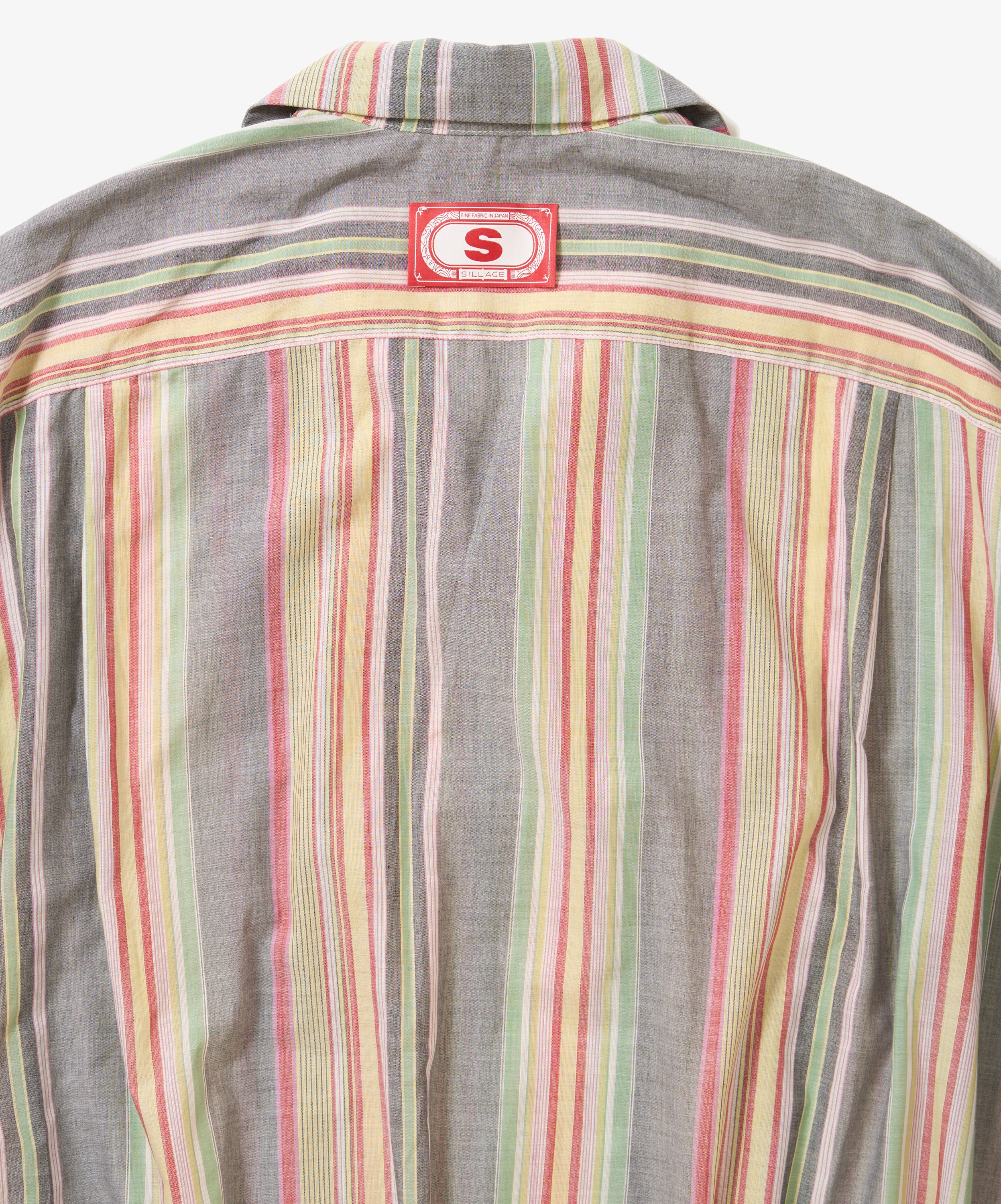 banshu ori ribbed shirts multi stripe short sleeve