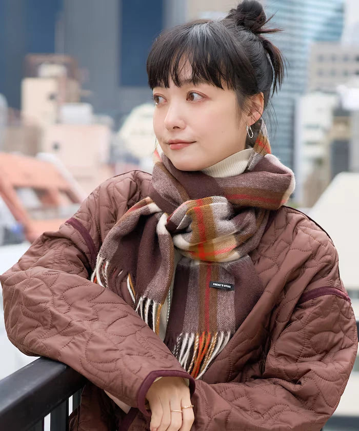Wool Check Scarf
