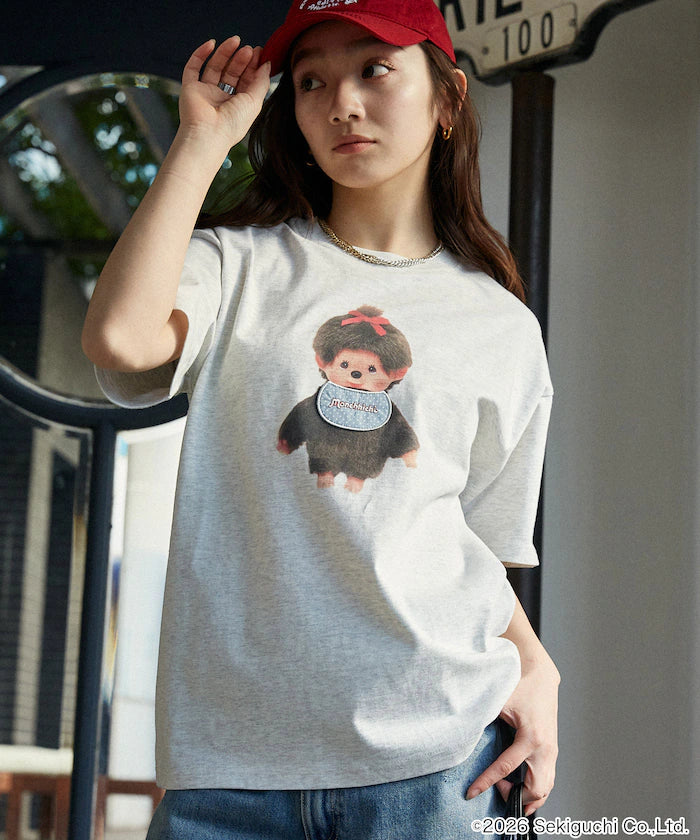 Monchhichi Mixed Material Docking T-Shirt Limited Edition