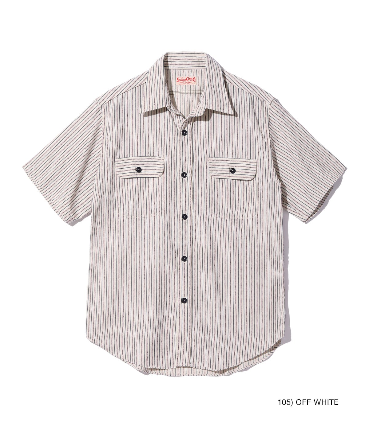 Dobby Stripe Work Shirt (Short Sleeve)