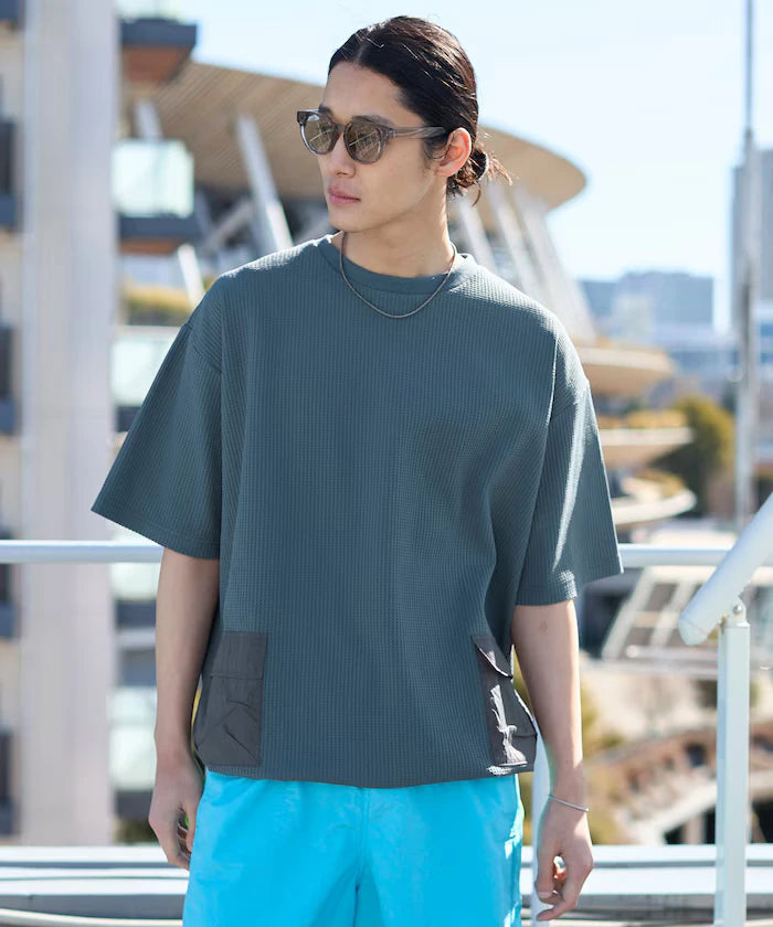 Side Pocket Spindle Tech Thermal Short Sleeve T-Shirt / Big Silhouette