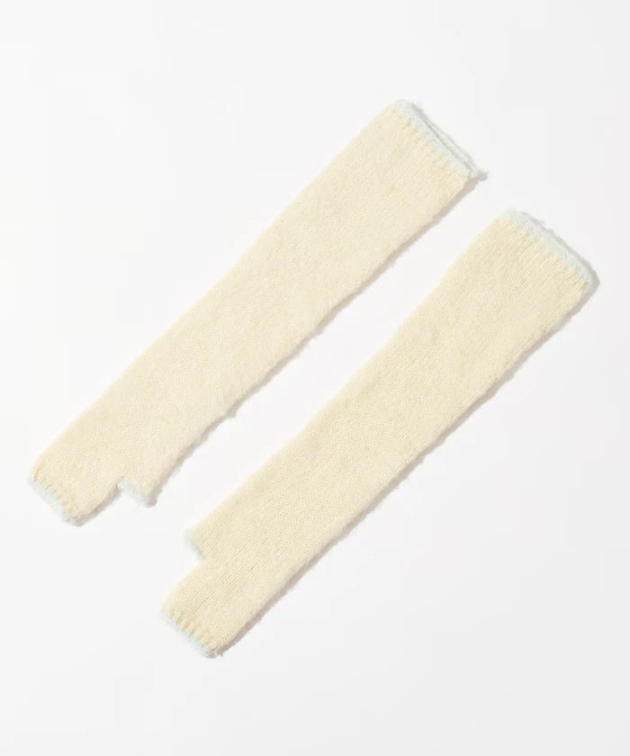 Alpaca Blend Bicolor Knit Gloves