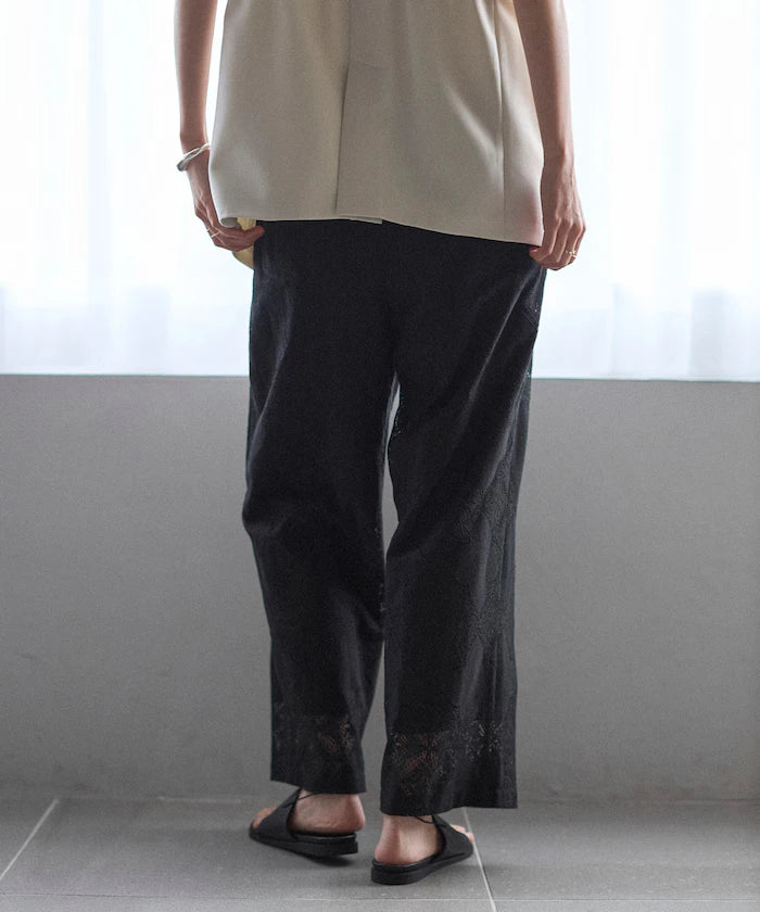 Panel Lace Easy Pants / Compatible with Setup - February 12, 12:00 Release