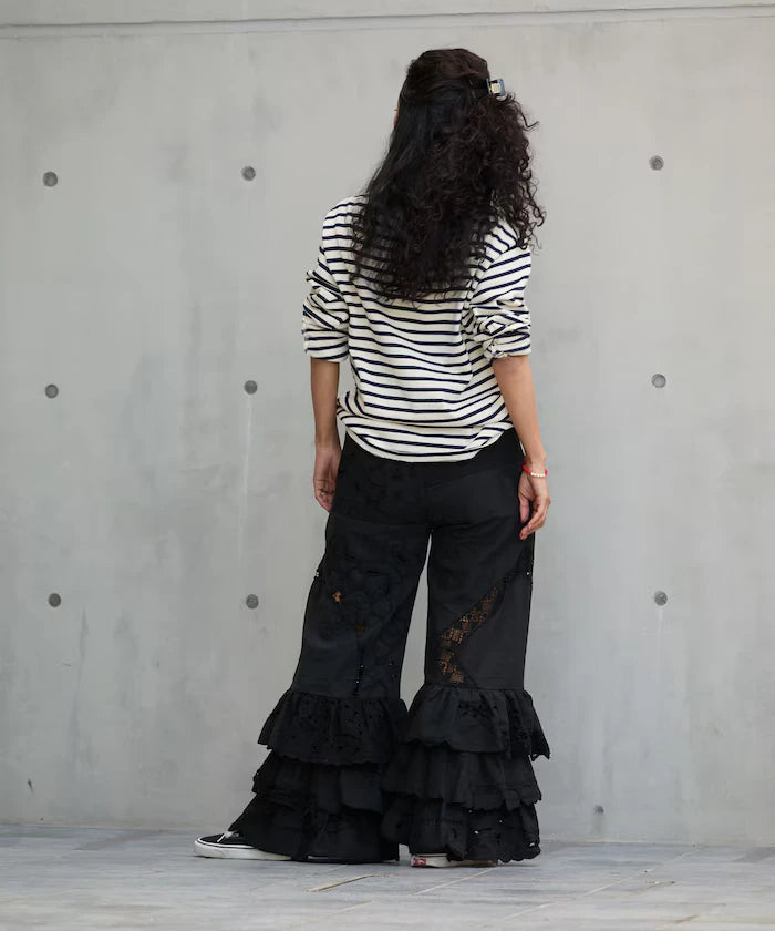 vintage lace tablecloth remake easy pants
