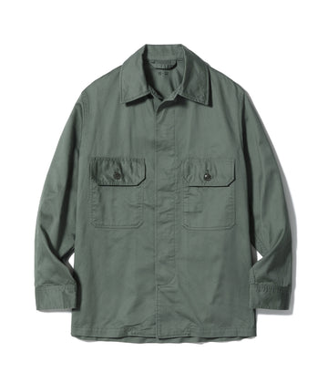 Utility Shirt, Cotton Sage Green