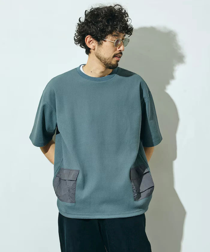 Side Pocket Spindle Tech Thermal Short Sleeve T-Shirt / Big Silhouette