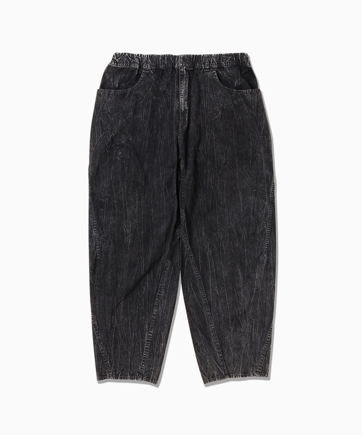 bleach twill wide pants