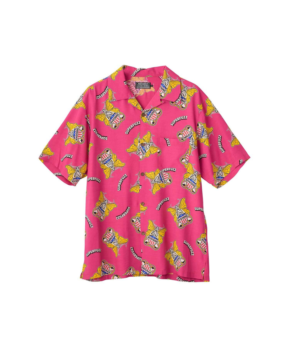 Levitated Girl Open Collar Shirt