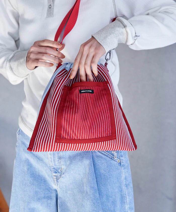 Multiway Color Knit Frill Shoulder Bag