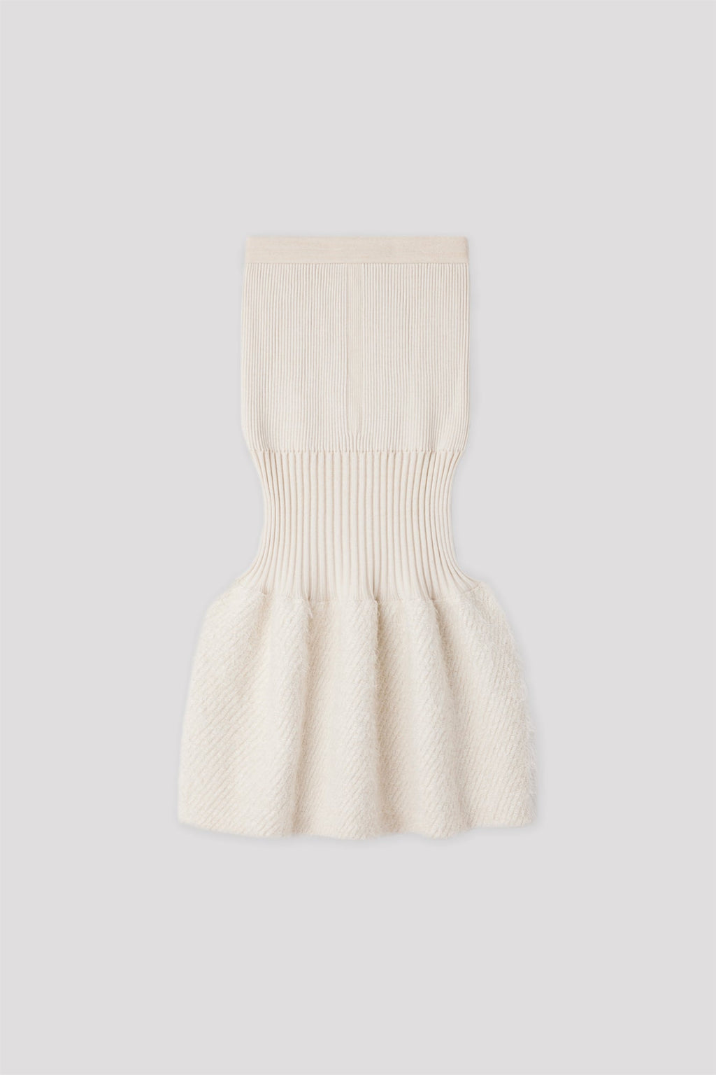 FLUTED PILE GLITTER MERMAID SKIRT
