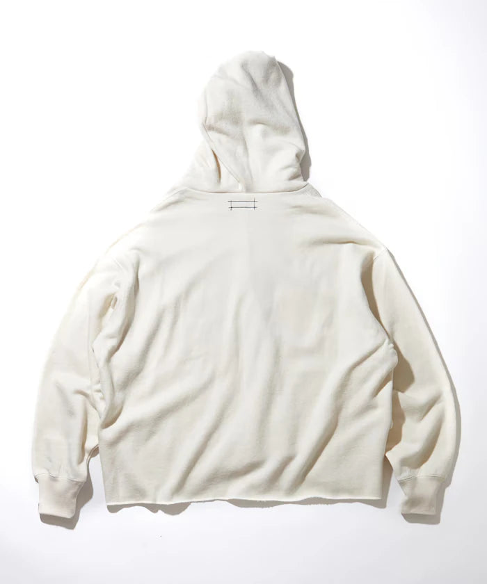 Wool Cotton Loop Back Sweat Hoodie