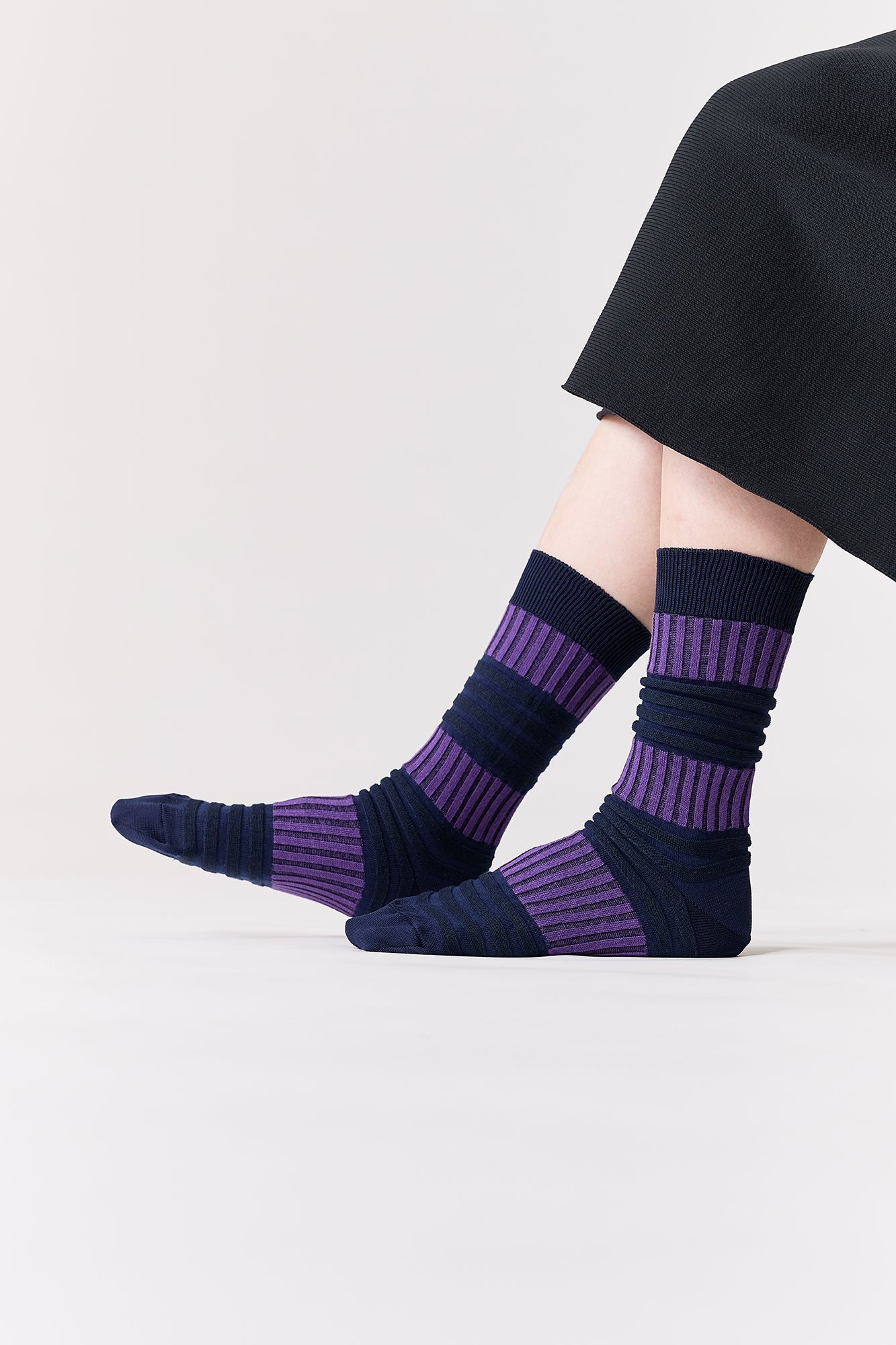 GARTER RIB SOCKS