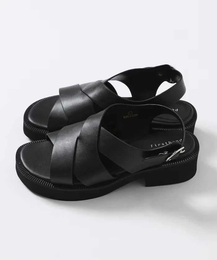 Wide Cross Sandals