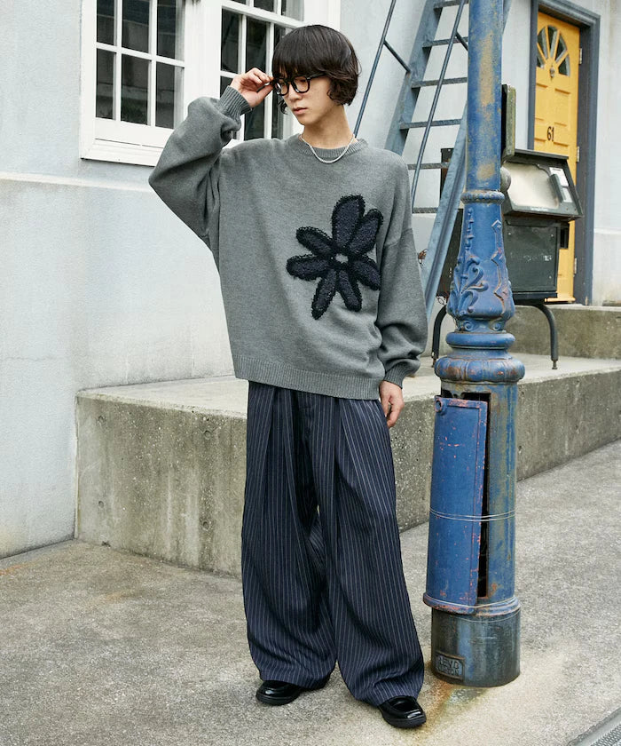 Boucle Flower Pullover Knit [Limited Edition]