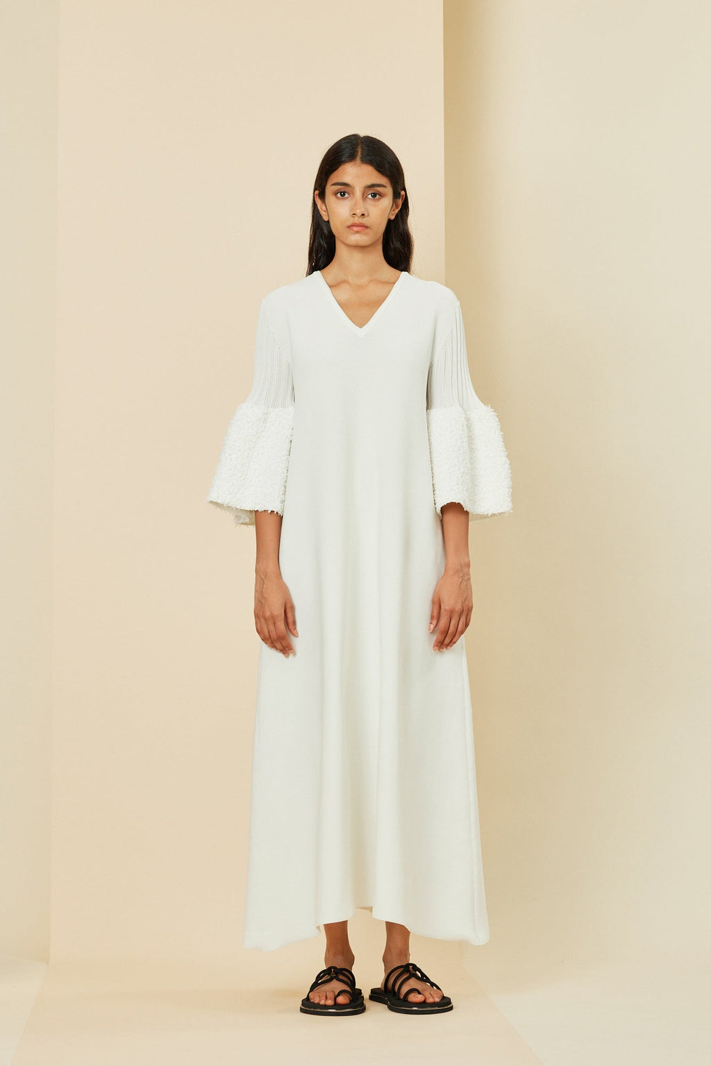 POTTERY REEF SHORT BELL SLEEVE FLARE DRESS