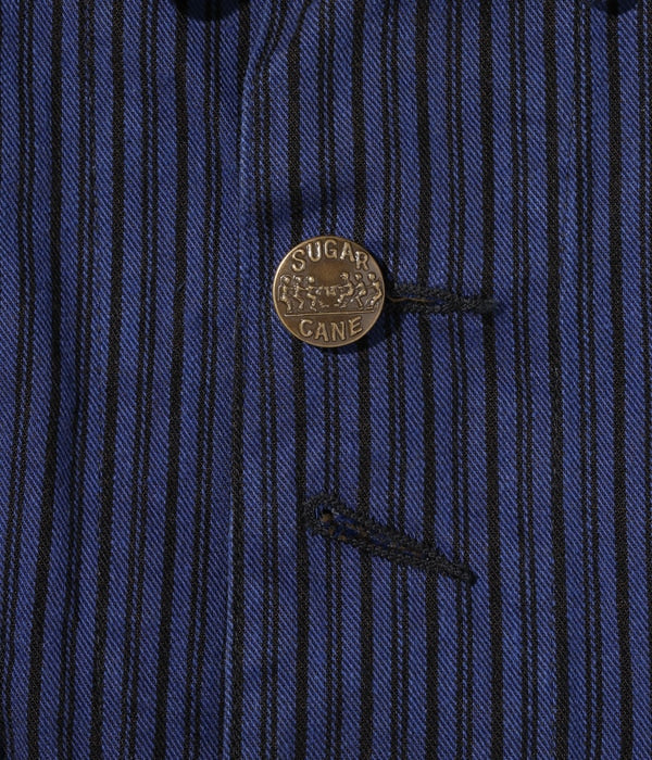 FICTION ROMANCE 11oz. BLACK LIBERTY STRIPE WORK COAT