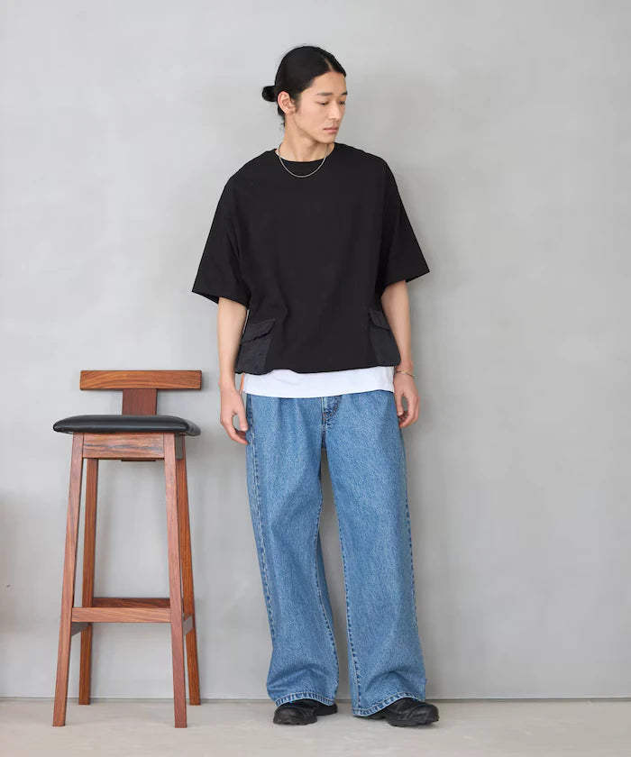6 Ounce Side Pocket Spindle Short Sleeve T-Shirt / Big Silhouette