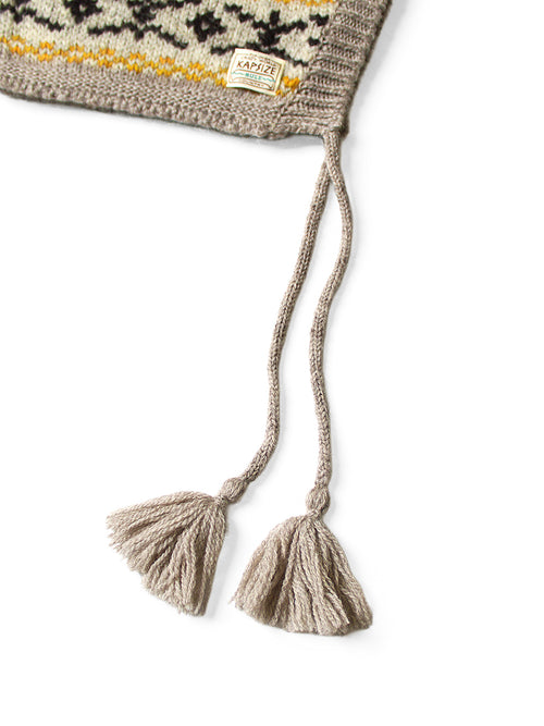 3G Yellowknife Fair Isle High Neck Bib Poncho