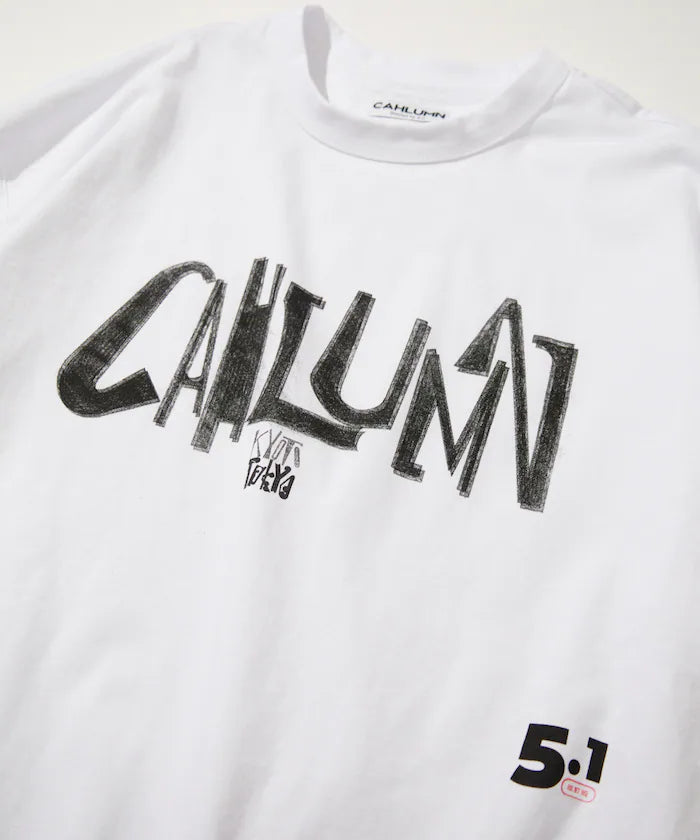 ZINE5.1＋CAHLUMN LOGO Reversible T-Shirt