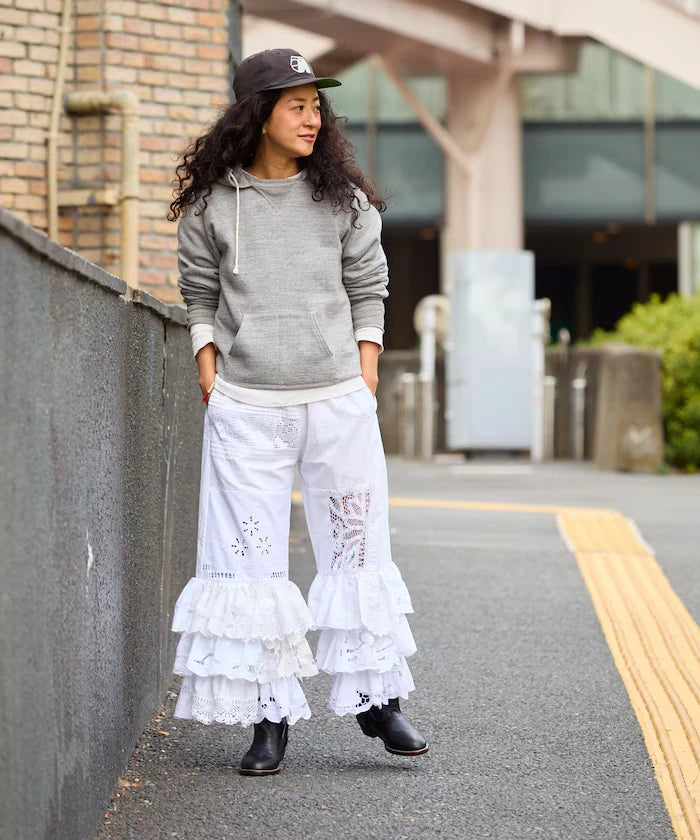 vintage lace tablecloth remake easy pants