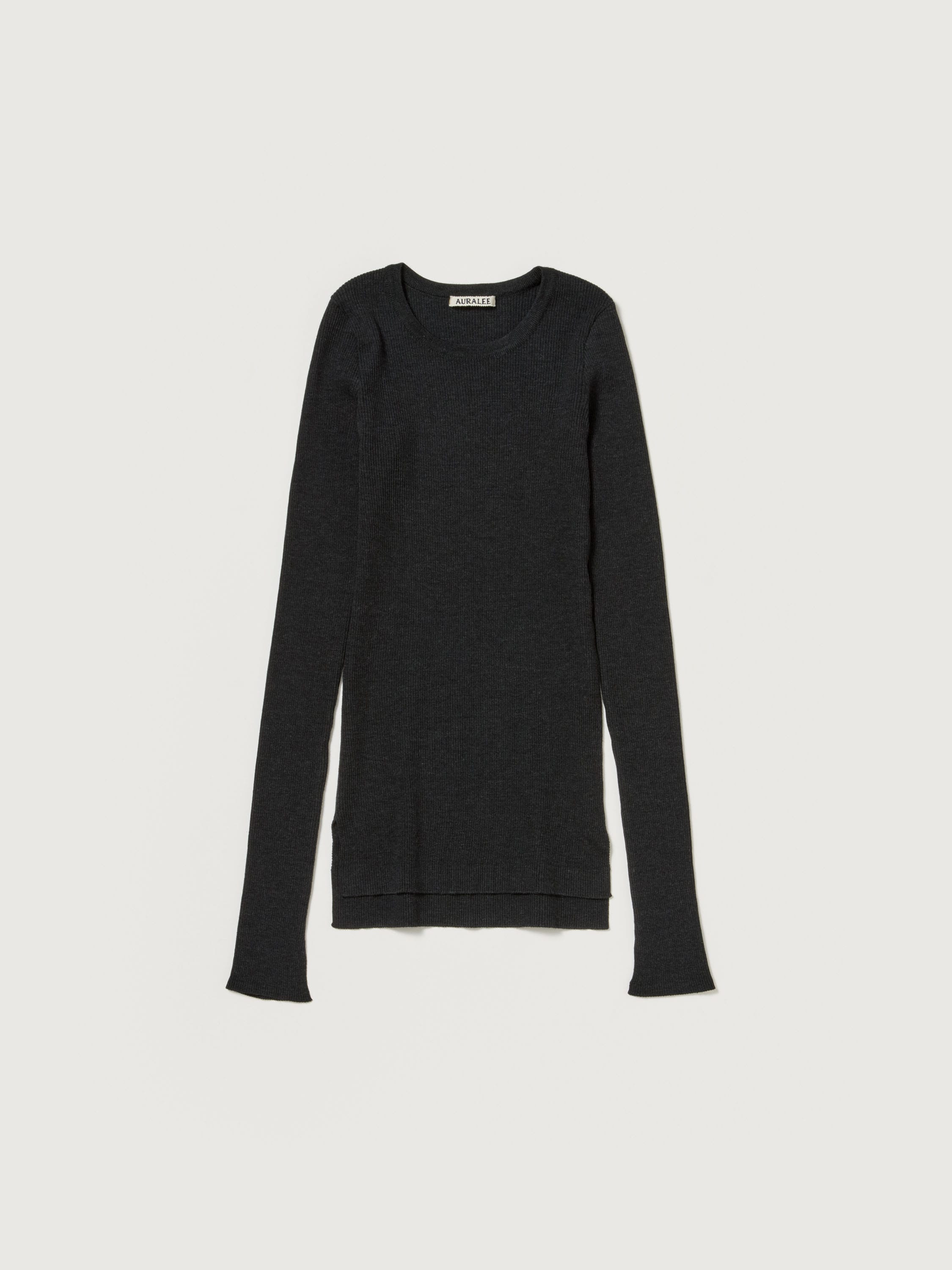 SUPER FINE WOOL HIGH GAUGE RIB KNIT P/O