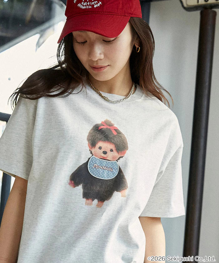 Monchhichi Mixed Material Docking T-Shirt Limited Edition