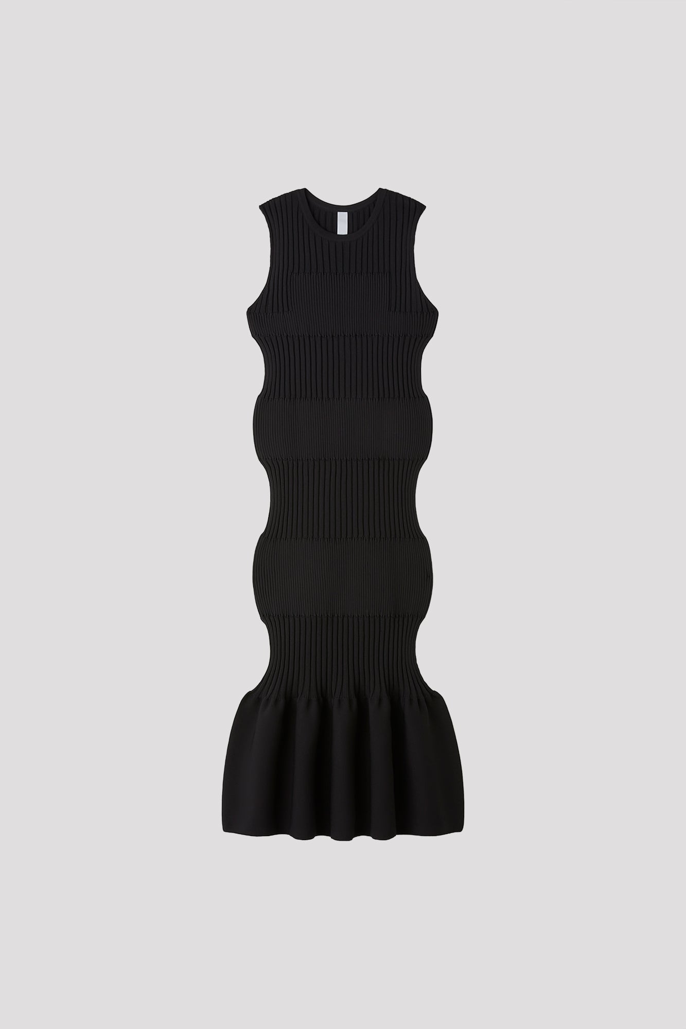 FLUTED SLEEVELESS MERMAID DRESS