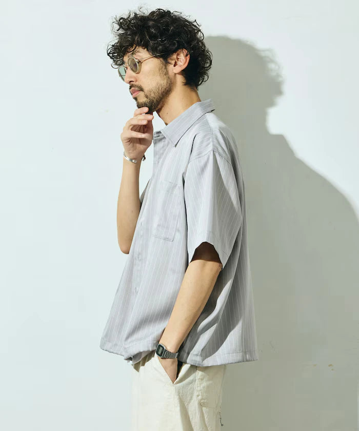 Spindle Stripe Short Sleeve Shirt / Compatible with Setup