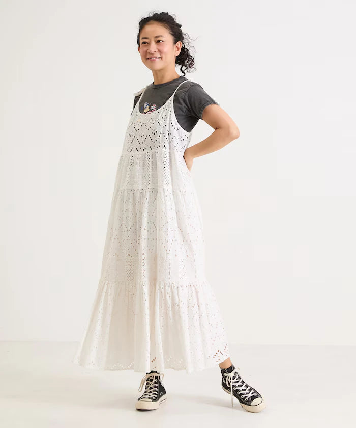 India Shifraretiard Shoulder Ribbon Camisole Dress