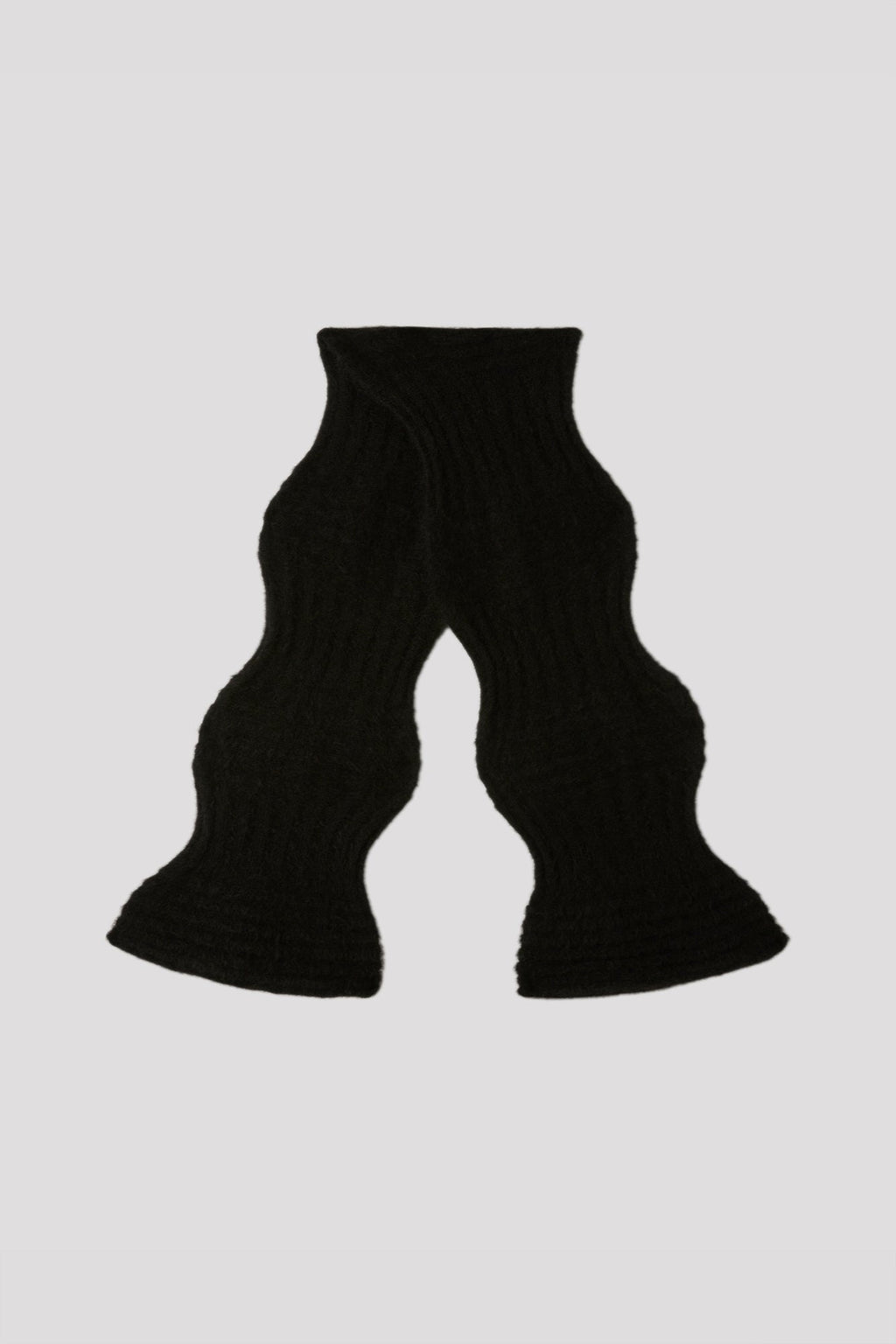MOHAIR GARTER RIB SCARF